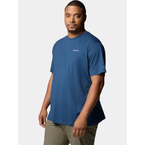 Columbia Tech Trail Crew Neck II Férfi Sport felső 464-Collegiate Navy