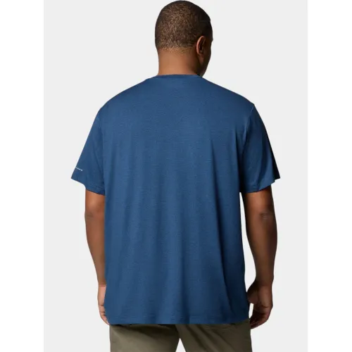 Columbia Tech Trail Crew Neck II Férfi Sport felső 464-Collegiate Navy