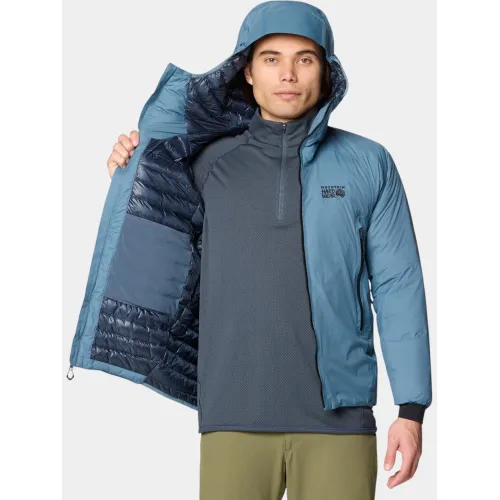 Mountain Hardwear Storm Whisperer Insulated Jacket Férfi Utcai Kabát 444-Adriatic Blue