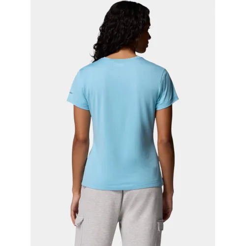 Columbia Sloan Ridge Graphic Short Sleeve Tee Női Póló 445-Vintage Blue