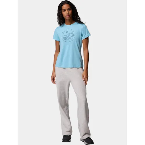 Columbia Sloan Ridge Graphic Short Sleeve Tee Női Póló 445-Vintage Blue