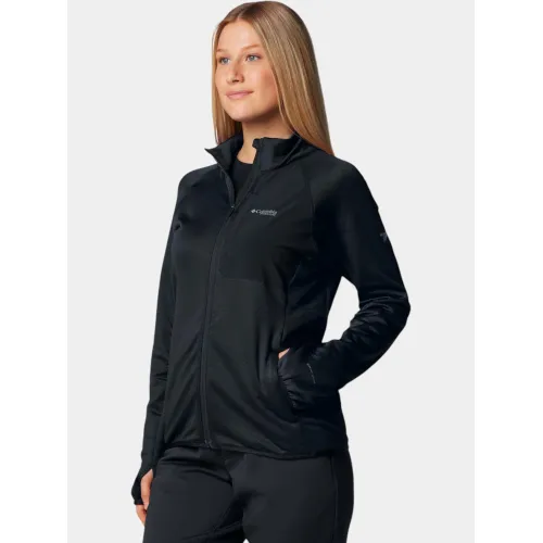 Columbia Triple Canyon Grid Fleece Full Zip Női Polár, Softshell, Középréteg 010-Black