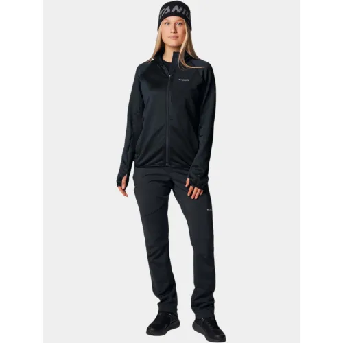 Columbia Triple Canyon Grid Fleece Full Zip Női Polár, Softshell, Középréteg 010-Black