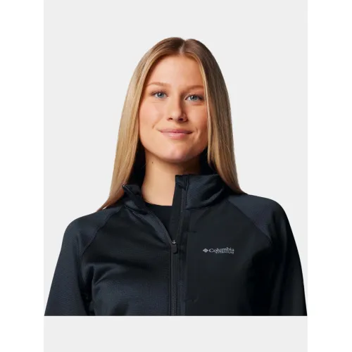 Columbia Triple Canyon Grid Fleece Full Zip Női Polár, Softshell, Középréteg 010-Black