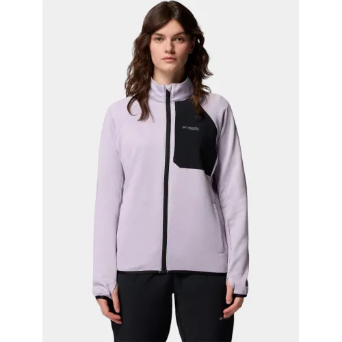 Columbia Triple Canyon Grid Fleece Full Zip Női Polár, Softshell, Középréteg 551-Lavender Pearl