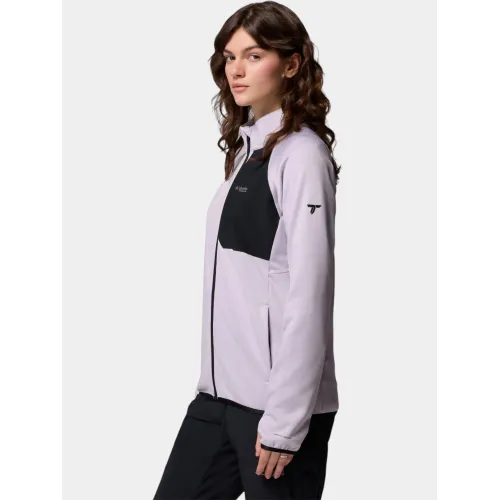 Columbia Triple Canyon Grid Fleece Full Zip Női Polár, Softshell, Középréteg 551-Lavender Pearl