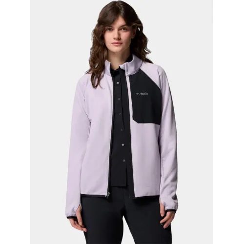 Columbia Triple Canyon Grid Fleece Full Zip Női Polár, Softshell, Középréteg 551-Lavender Pearl