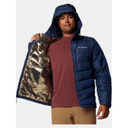 Columbia Labyrinth Loop II Hooded Jacket Férfi Utcai Kabát 464-Collegiate Navy