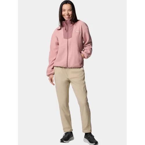 Columbia Sequoia Grove Full Zip Fleece Női Polár, Softshell, Középréteg 659-Eraser Pink