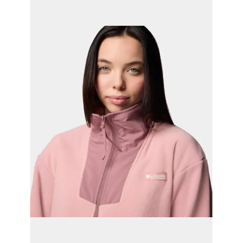 Columbia Sequoia Grove Full Zip Fleece Női Polár, Softshell, Középréteg 659-Eraser Pink