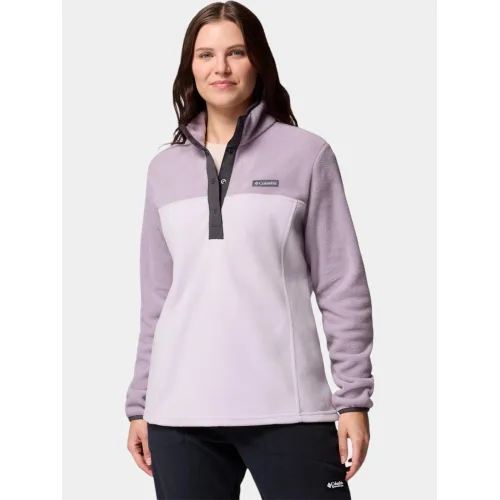 Columbia Benton Springs 1/2 Snap Pull Over II Női Polár, Softshell, Középréteg 551-Lavender Pearl