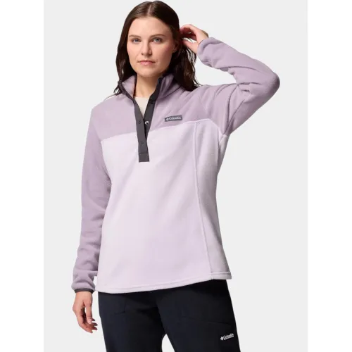 Columbia Benton Springs 1/2 Snap Pull Over II Női Polár, Softshell, Középréteg 551-Lavender Pearl
