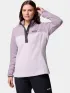 Columbia Benton Springs 1/2 Snap Pull Over II Női Polár, Softshell, Középréteg 551-Lavender Pearl