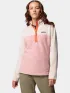 Columbia Benton Springs 1/2 Snap Pull Over II Női Polár, Softshell, Középréteg 659-Eraser Pink