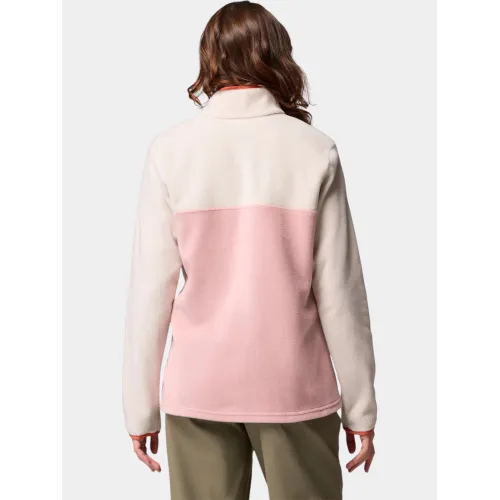 Columbia Benton Springs 1/2 Snap Pull Over II Női Polár, Softshell, Középréteg 659-Eraser Pink