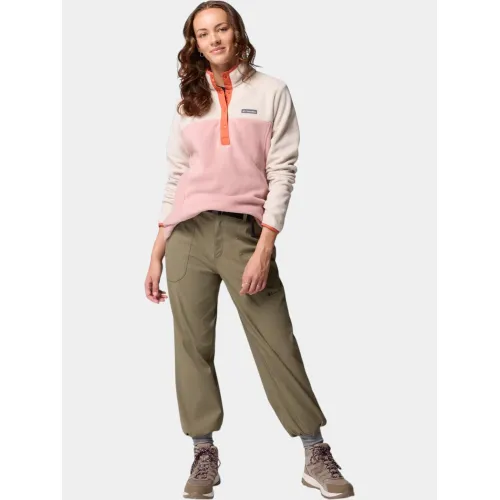 Columbia Benton Springs 1/2 Snap Pull Over II Női Polár, Softshell, Középréteg 659-Eraser Pink