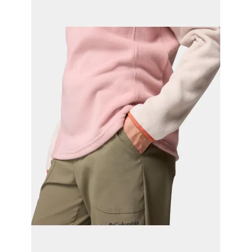 Columbia Benton Springs 1/2 Snap Pull Over II Női Polár, Softshell, Középréteg 659-Eraser Pink