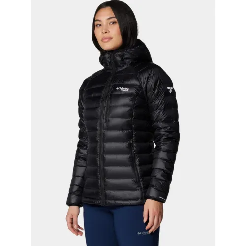 Columbia Arctic Crest Down Hooded Jacket Női Utcai Kabát 010-Black