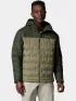 Columbia Grand Trek III Down Hooded Jacket Férfi Utcai Kabát 397-Stone Green