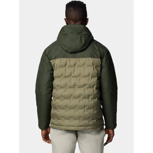 Columbia Grand Trek III Down Hooded Jacket Férfi Utcai Kabát 397-Stone Green