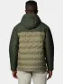 Columbia Grand Trek III Down Hooded Jacket Férfi Utcai Kabát 397-Stone Green