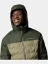 Columbia Grand Trek III Down Hooded Jacket Férfi Utcai Kabát 397-Stone Green
