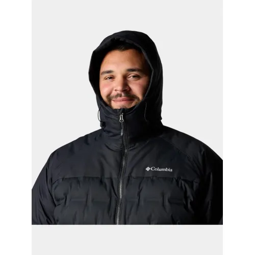 Columbia Grand Trek III Down Hooded Jacket Férfi Utcai Kabát 010-Black