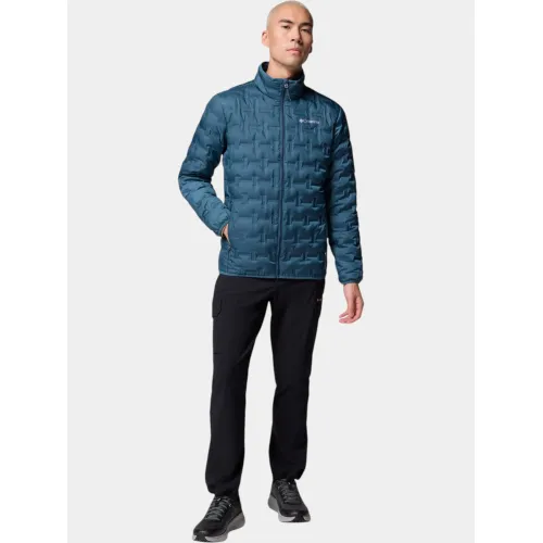 Columbia Delta Ridge II Down Jacket Férfi Utcai Kabát 429-Everblue