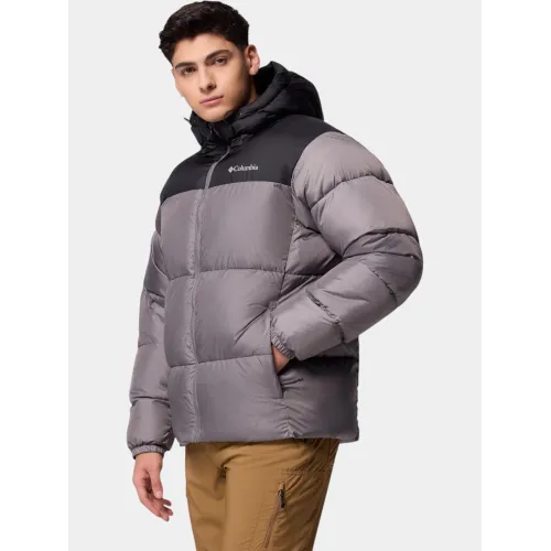Columbia Puffect II Hooded Jacket Férfi Utcai Kabát 023-City Grey