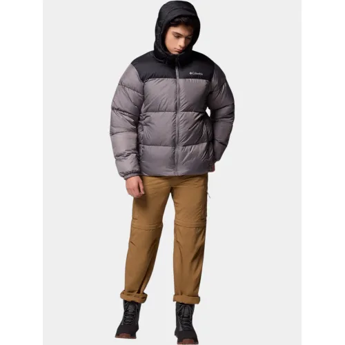 Columbia Puffect II Hooded Jacket Férfi Utcai Kabát 023-City Grey