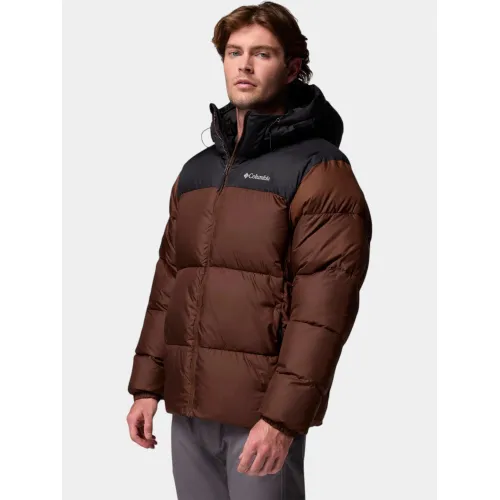 Columbia Puffect II Hooded Jacket Férfi Utcai Kabát 256-Tobacco