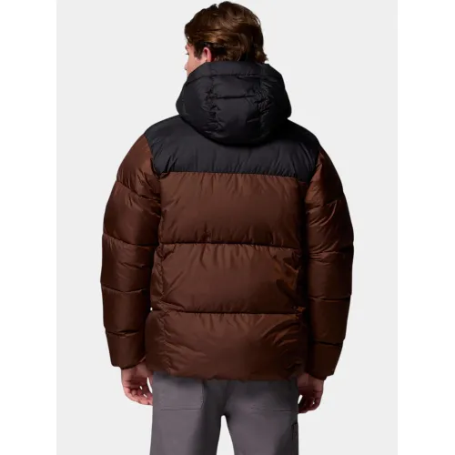 Columbia Puffect II Hooded Jacket Férfi Utcai Kabát 256-Tobacco