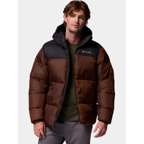 Columbia Puffect II Hooded Jacket Férfi Utcai Kabát 256-Tobacco