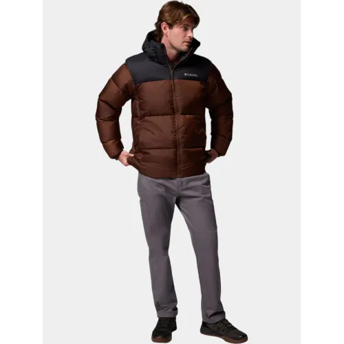 Columbia Puffect II Hooded Jacket Férfi Utcai Kabát 256-Tobacco
