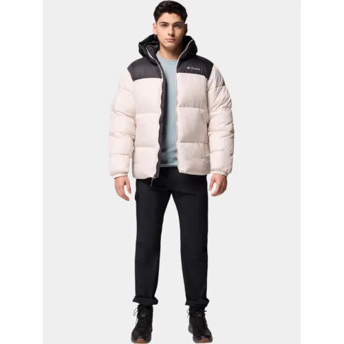 Columbia Puffect II Hooded Jacket Férfi Utcai Kabát 279-Dark Stone