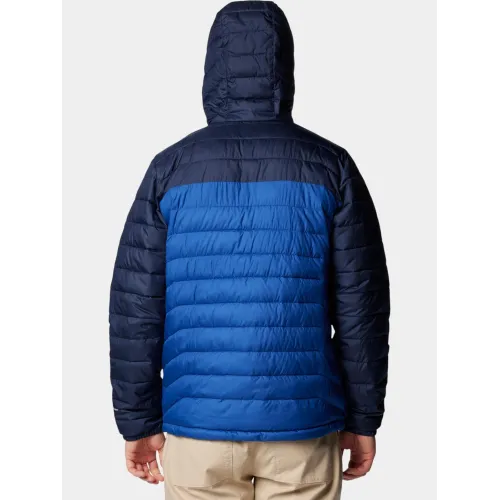 Columbia Powder Lite II Hooded Jacket Columbia Powder Lite II Hooded Jacket Férfi Utcai Kabát 433-Mountain Blue
