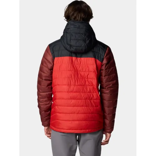Columbia Powder Lite II Hooded Jacket Columbia Powder Lite II Hooded Jacket Férfi Utcai Kabát 698-Sail Red