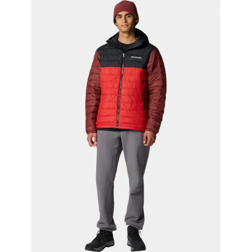 Columbia Powder Lite II Hooded Jacket Columbia Powder Lite II Hooded Jacket Férfi Utcai Kabát 698-Sail Red