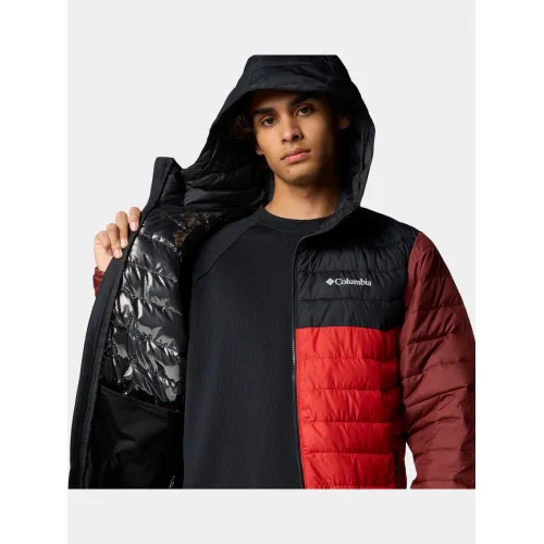 Columbia Powder Lite II Hooded Jacket Columbia Powder Lite II Hooded Jacket Férfi Utcai Kabát 698-Sail Red