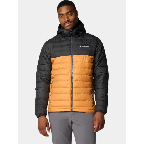 Columbia Powder Lite II Hooded Jacket Columbia Powder Lite II Hooded Jacket Férfi Utcai Kabát 861-Sunstone