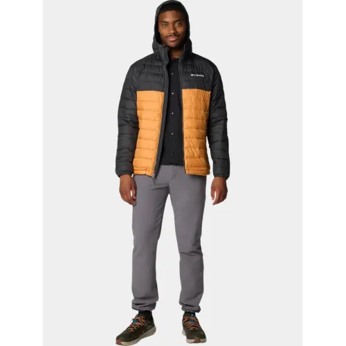 Columbia Powder Lite II Hooded Jacket Columbia Powder Lite II Hooded Jacket Férfi Utcai Kabát 861-Sunstone