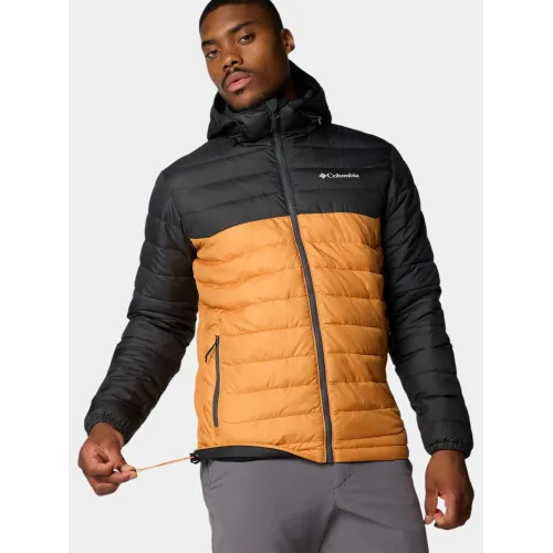 Columbia Powder Lite II Hooded Jacket Columbia Powder Lite II Hooded Jacket Férfi Utcai Kabát 861-Sunstone