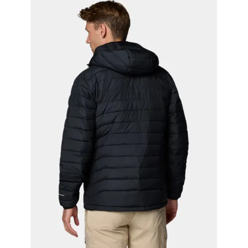 Columbia Powder Lite II Hooded Jacket Férfi Utcai Kabát 010-Black