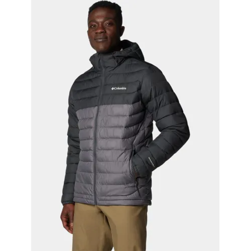 Columbia Powder Lite II Hooded Jacket Férfi Utcai Kabát 023-City Grey