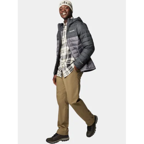 Columbia Powder Lite II Hooded Jacket Férfi Utcai Kabát 023-City Grey