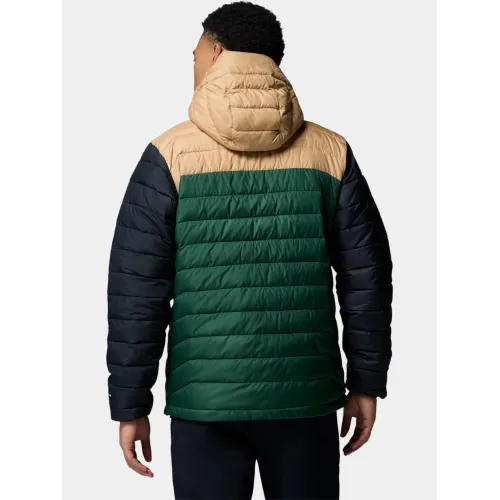 Columbia Powder Lite II Hooded Jacket Férfi Utcai Kabát 375-Rain Forest