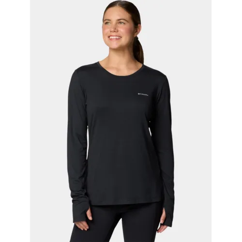 Columbia Sloan Ridge Long Sleeve Shirt Női Póló 010-Black