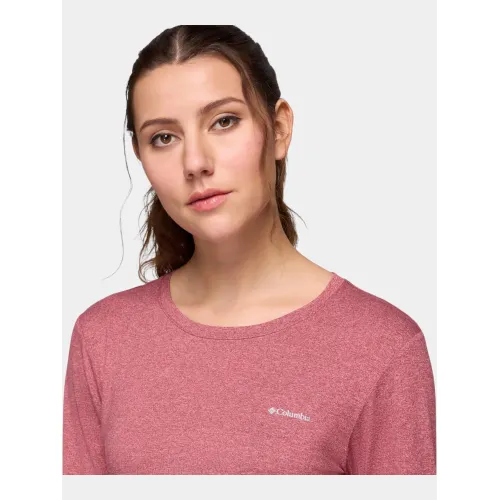 Columbia Sloan Ridge Long Sleeve Shirt Női Póló 624-Rich Wine