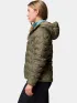 Columbia Delta Ridge II Down Hooded Jacket Női Utcai Kabát 397-Stone Green
