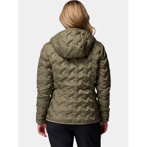 Columbia Delta Ridge II Down Hooded Jacket Női Utcai Kabát 397-Stone Green